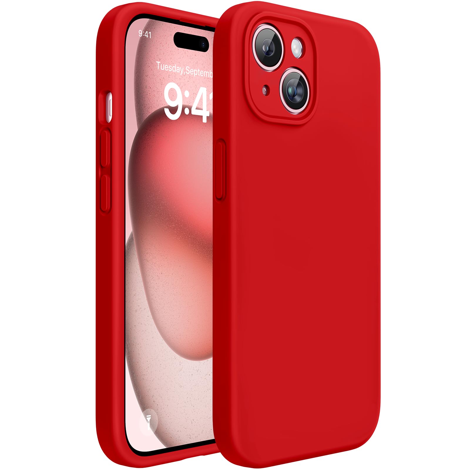 Magnetic for iPhone 17 Pro Max Case, Compatible with MagSafe, Integrated Silicone Camera Control Cover, 3.0mm Thicken Shockproof Drop Protection Phone Case for 17 ProMax, Orange