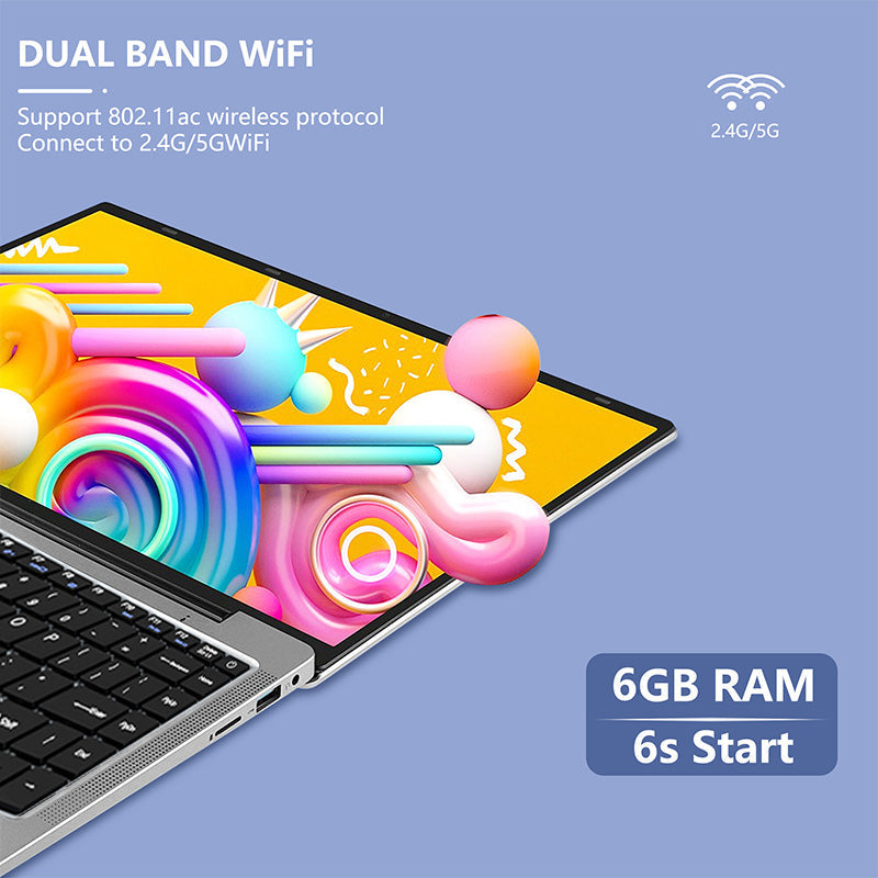 Dami3c G61 14.1" Laptop | 6GB RAM + 128GB/256GB SSD | Windows 11 Pro