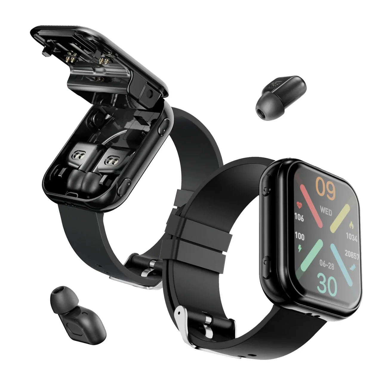 T1 Earphones Watches 2-in-1