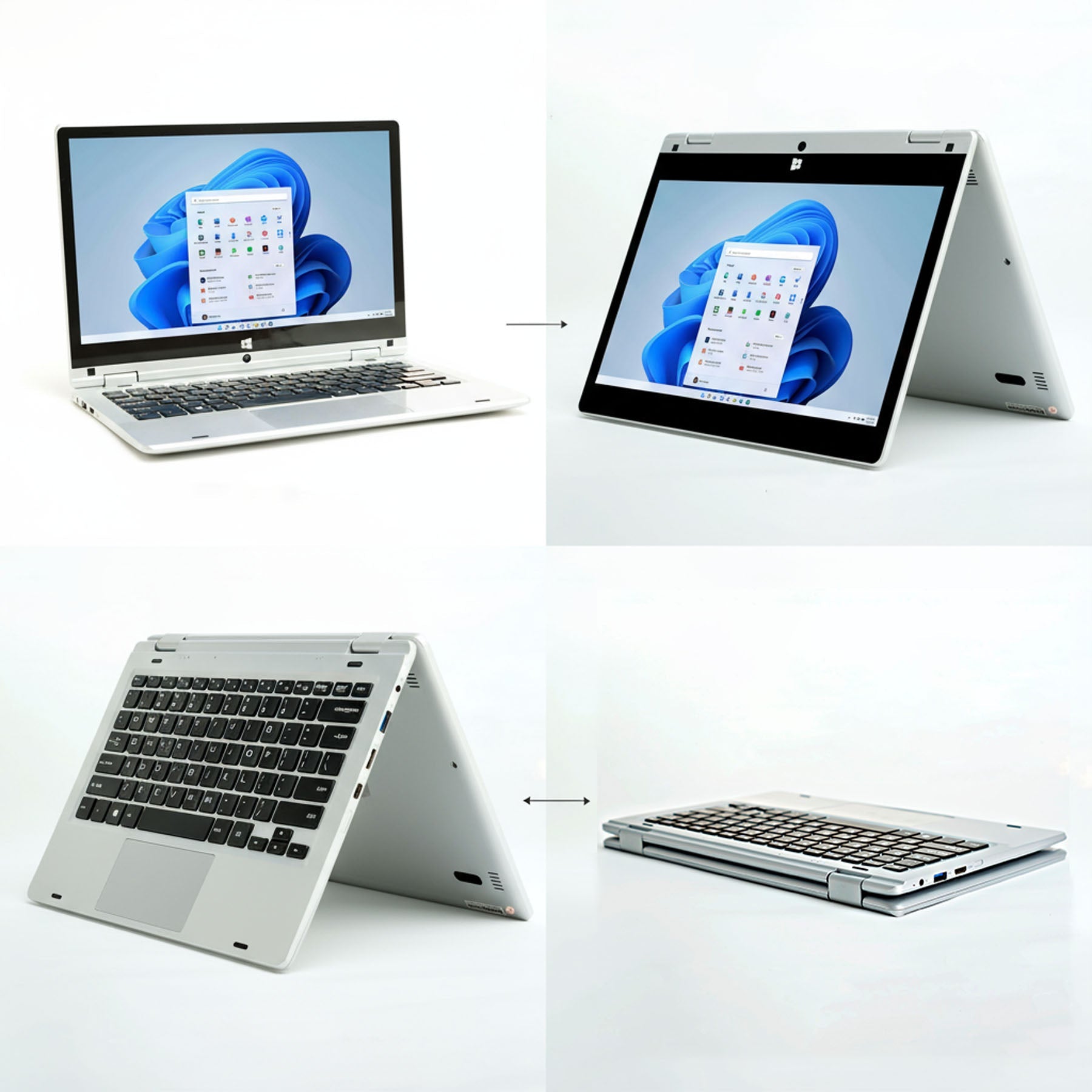 Dami3c Y116 11.6" Touchscreen 2-in-1 Laptop | 8GB RAM + 128GB/256GB SSD | Windows 11 Pro