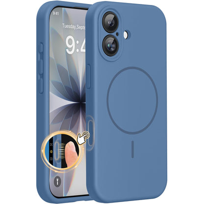 Magnetic for iPhone 17 Pro Max Case, Compatible with MagSafe, Integrated Silicone Camera Control Cover, 3.0mm Thicken Shockproof Drop Protection Phone Case for 17 ProMax, Orange
