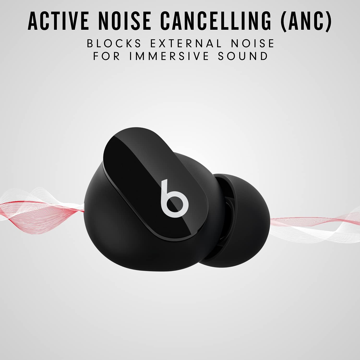 Beats Studio Buds - True Wireless Noise Cancelling Earbuds - Compatible with Apple & Android, Built-in Microphone, IPX4 Rating, Sweat Resistant Earphones