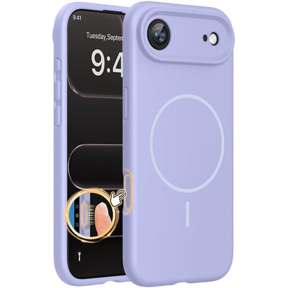 Magnetic for iPhone 17 Pro Max Case, Compatible with MagSafe, Integrated Silicone Camera Control Cover, 3.0mm Thicken Shockproof Drop Protection Phone Case for 17 ProMax, Orange
