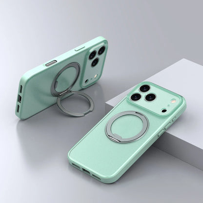 Upgraded 360 Magnetic Stand for iPhone 17 Pro Max Case with Camera Control, Fit for MagSafe with Ring, Mil-Grade Protection, Translucent Slim for iPhone 17 ProMax Case Ostand
