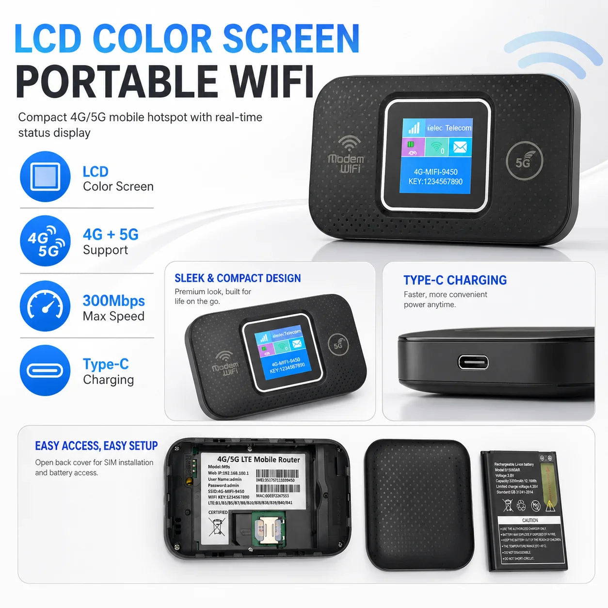 M9S Pocket WiFi