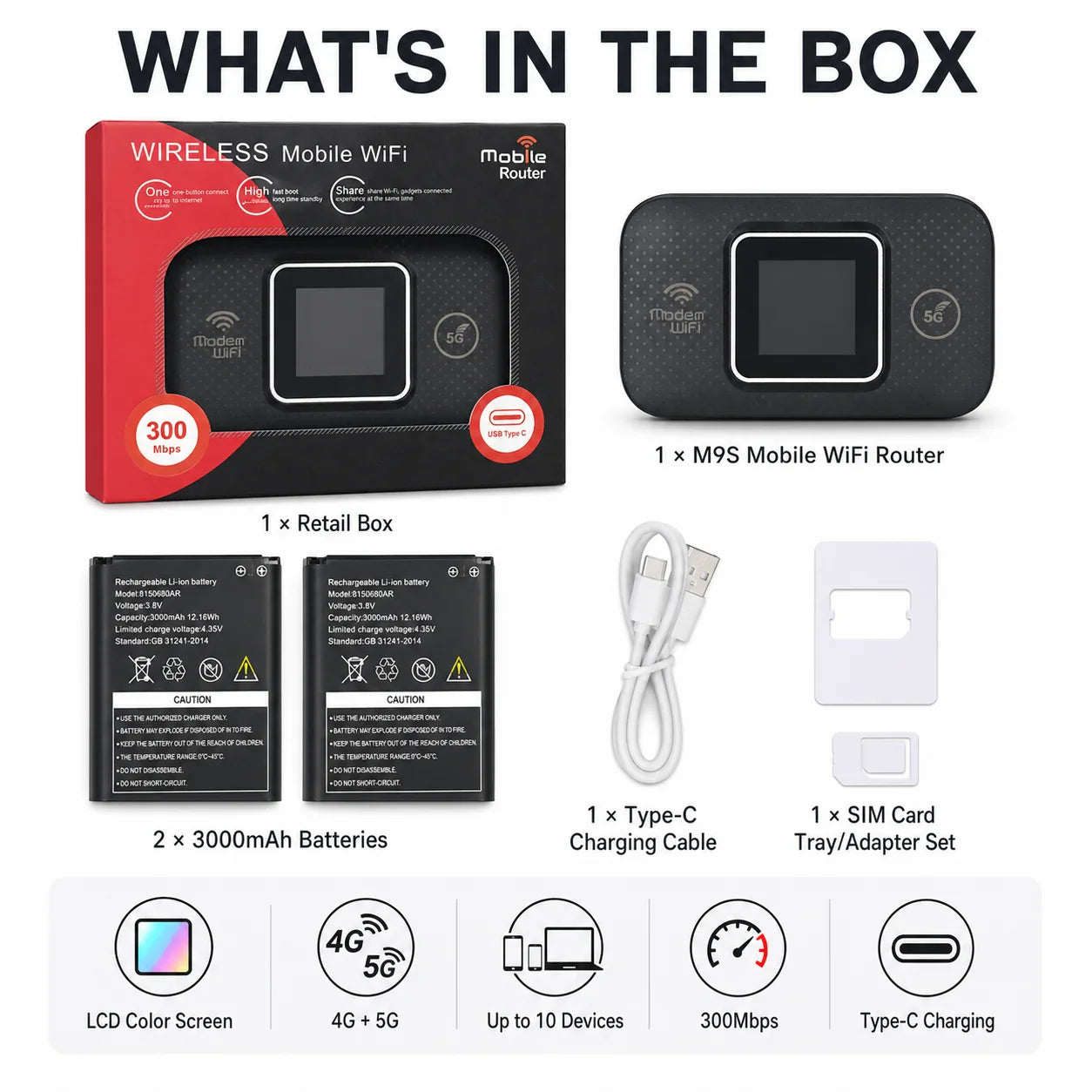 M9S Pocket WiFi