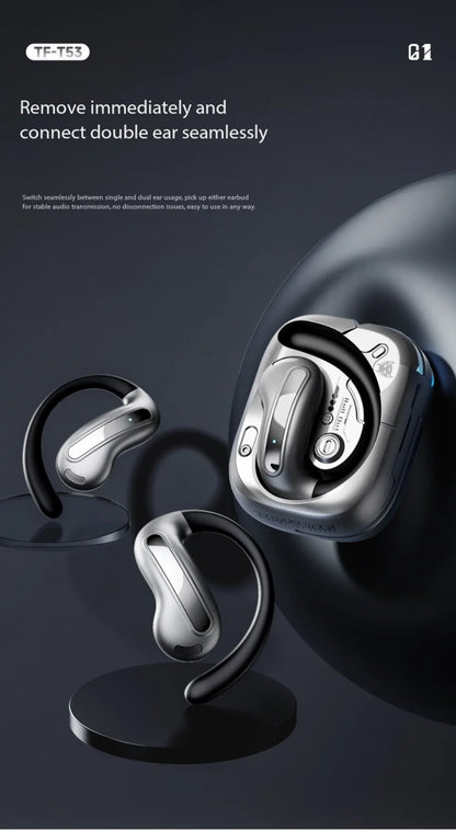 AI Translation Intelligent Open Earphone OWS Bluetooth 6.0 Ultra Long Battery Life ENC Noise Cancelling Sports Office Earphones
